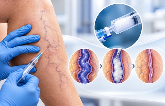 Skleroterapi Nedir? Köpük Skleroterapi ve Varis Tedavisi
